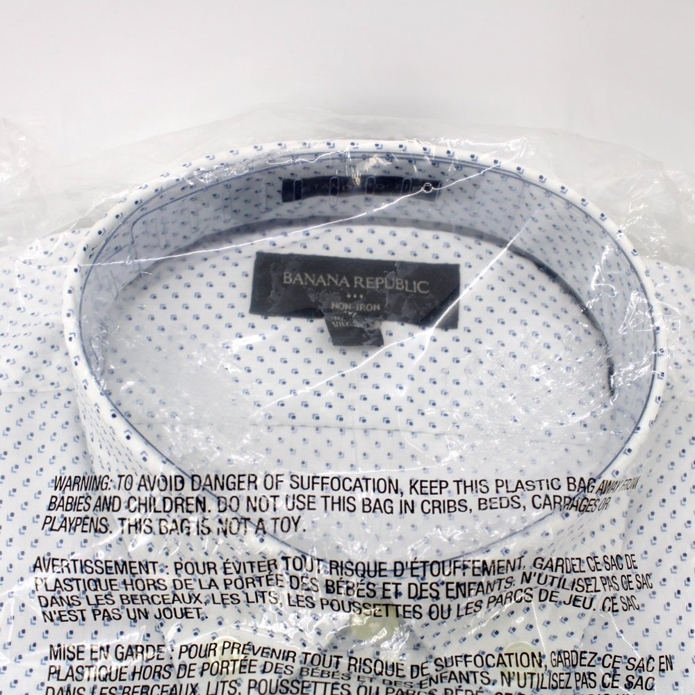 Banana Republic Non-Iron Button Down Shirt Standard Fit Medium - Picture 4 of 7